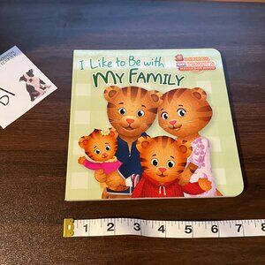 5/$20 I like to be with my family hardcover board book Daniel tiger